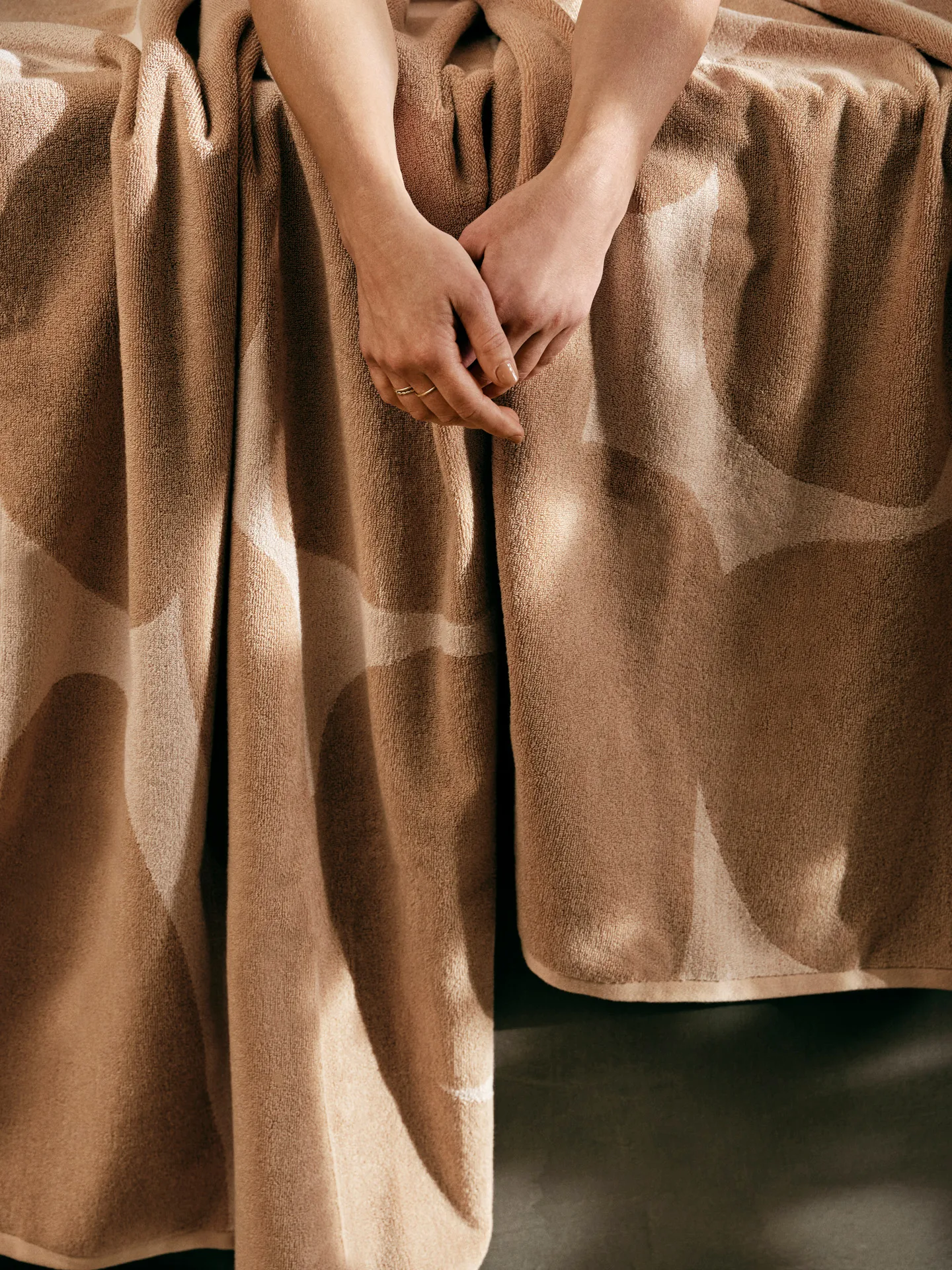 Ręcznik kąpielowy Ebb 70x140 cm, Sand, off-white Ferm Living