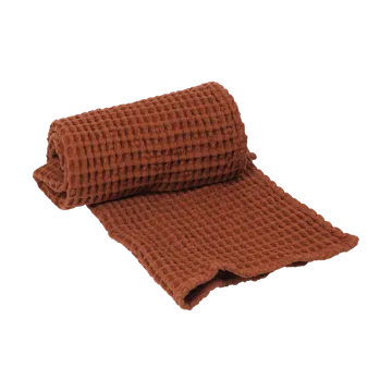 Ręcznik z bawełny organicznej 50x100 cm - Brown Clay - Ferm Living