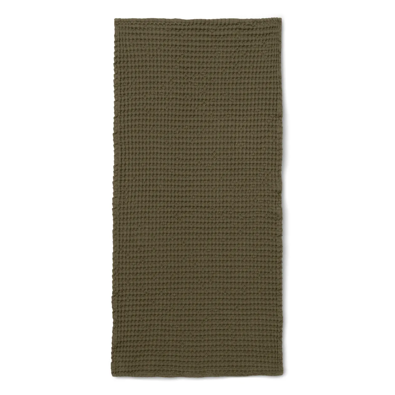 Ręcznik z bawełny organicznej 50x100 cm, olive Ferm Living