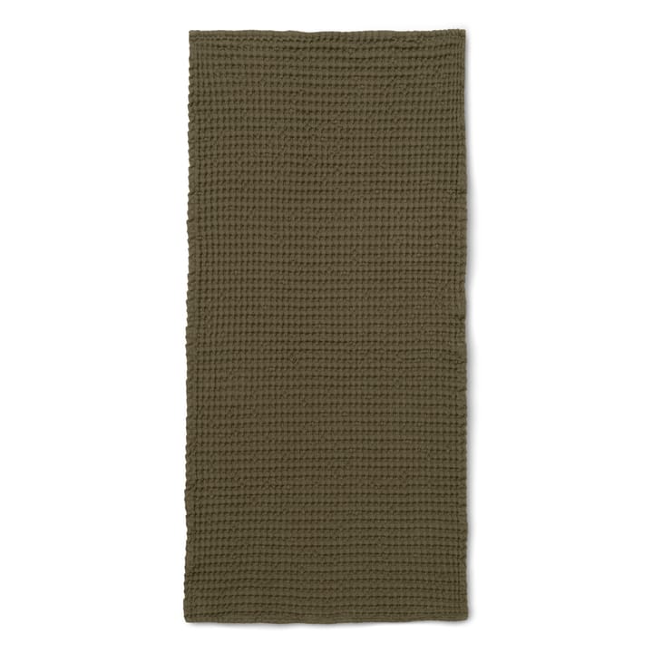 Ręcznik z bawełny organicznej 50x100 cm - olive - ferm LIVING