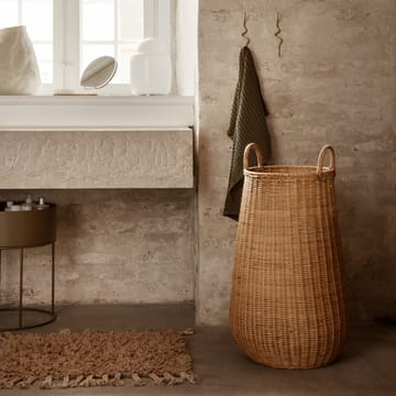 Ręcznik z bawełny organicznej 50x100 cm - olive - ferm LIVING