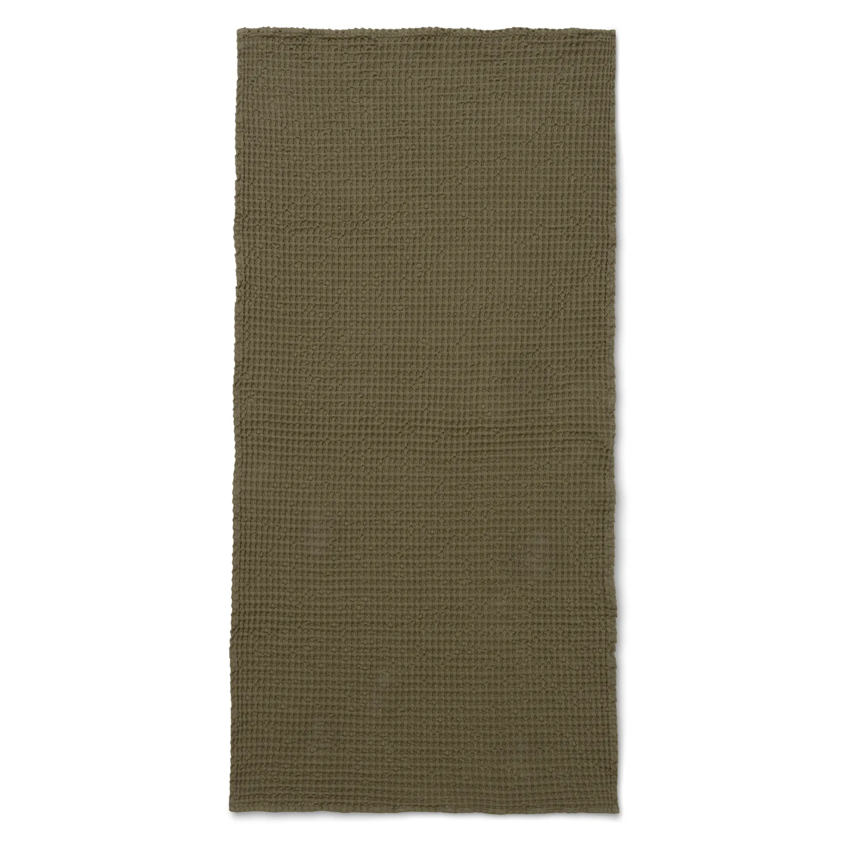 Ręcznik z bawełny organicznej 70x140 cm, olive Ferm Living