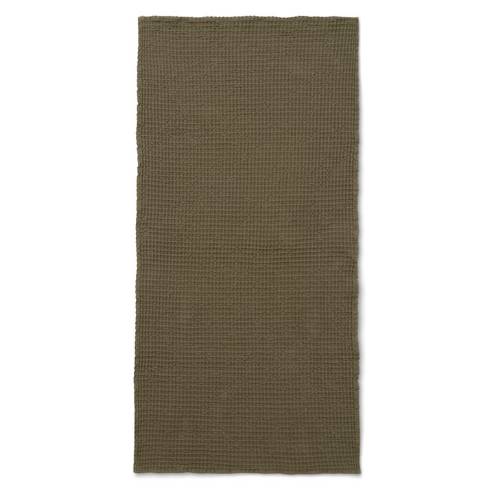 Ręcznik z bawełny organicznej 70x140 cm - olive - ferm LIVING