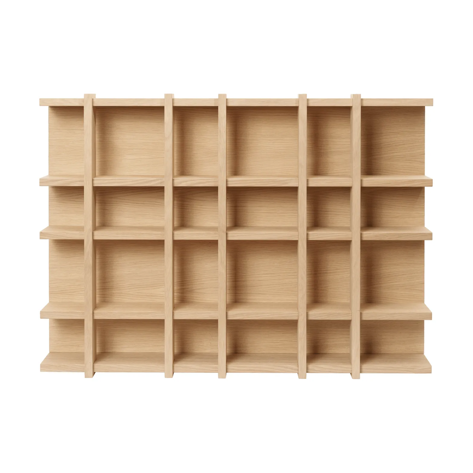 Regał Tilem, Fornir dębowy, 6x4 Ferm Living