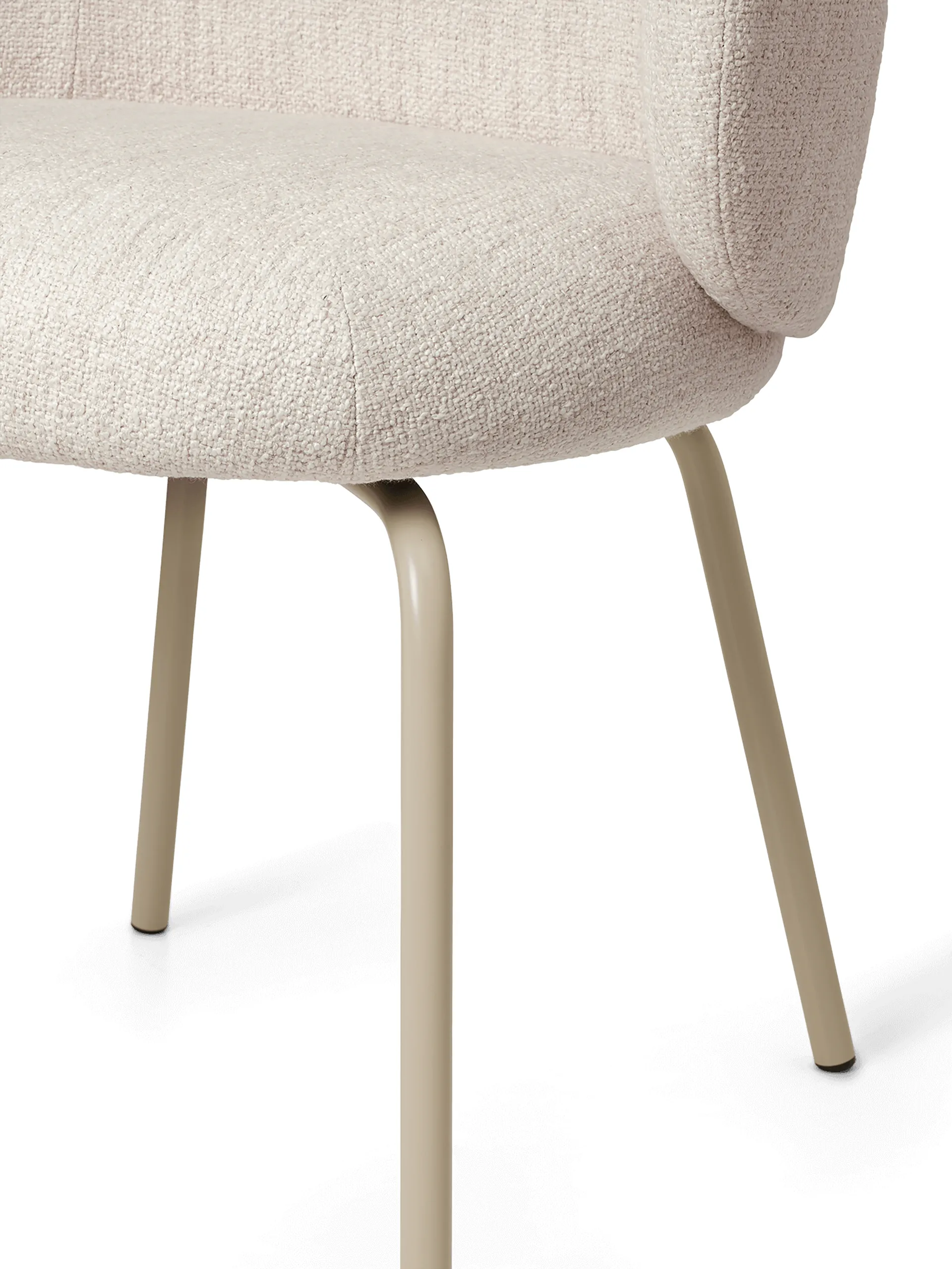 Rico dining chair bouclé, Off-white-cashmere Ferm Living