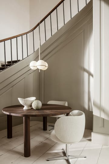 Rico dining chair swivel bouclé - Off-white - Ferm Living