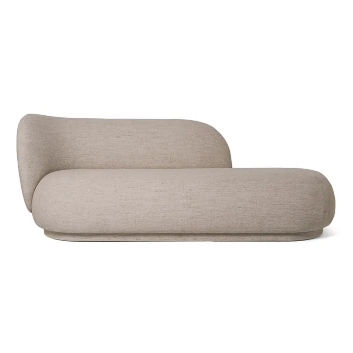 Rico divan schäslong bouclé lewa - Piaskowy - Ferm Living