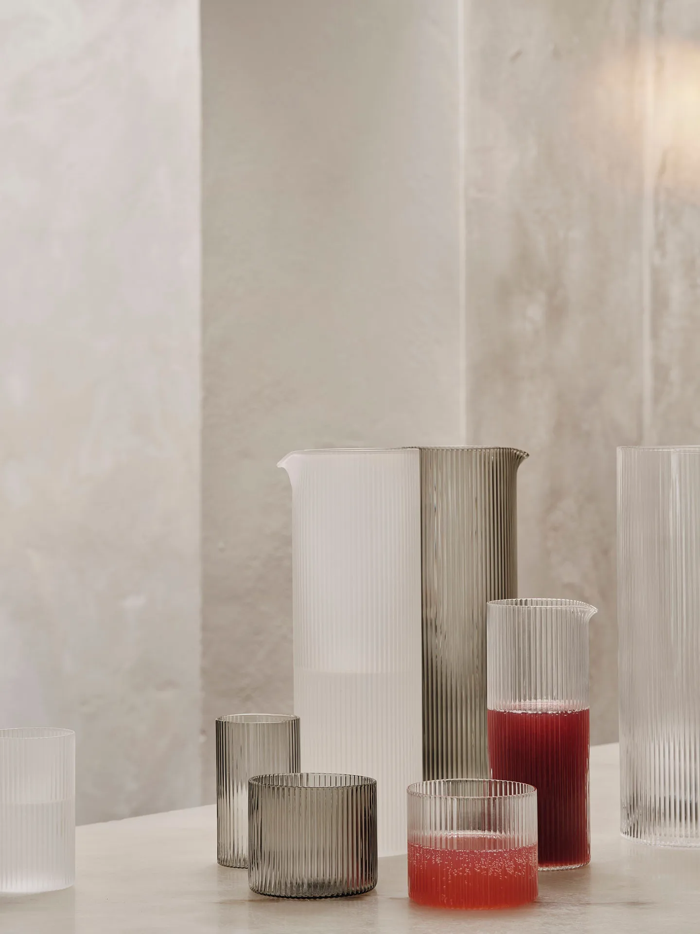 Ripple dzbanek na mleko 400 ml, Clear Ferm Living