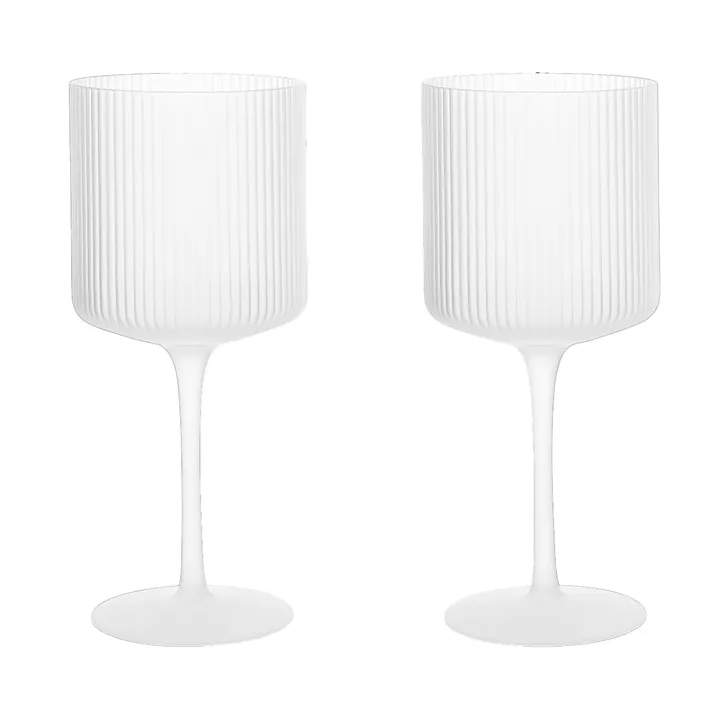 Ripple kieliszki do czerwonego wina 325 ml, 2‑pak - Frosted - Ferm Living