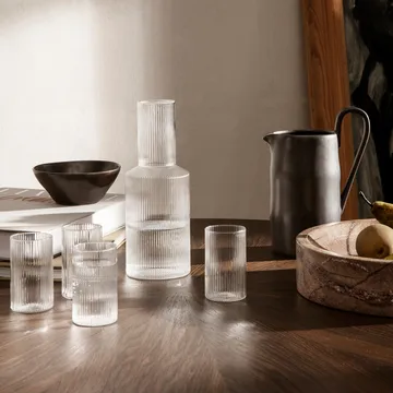 Ripple kieliszki do przystawek 140 ml, 4‑pak - Clear - Ferm Living