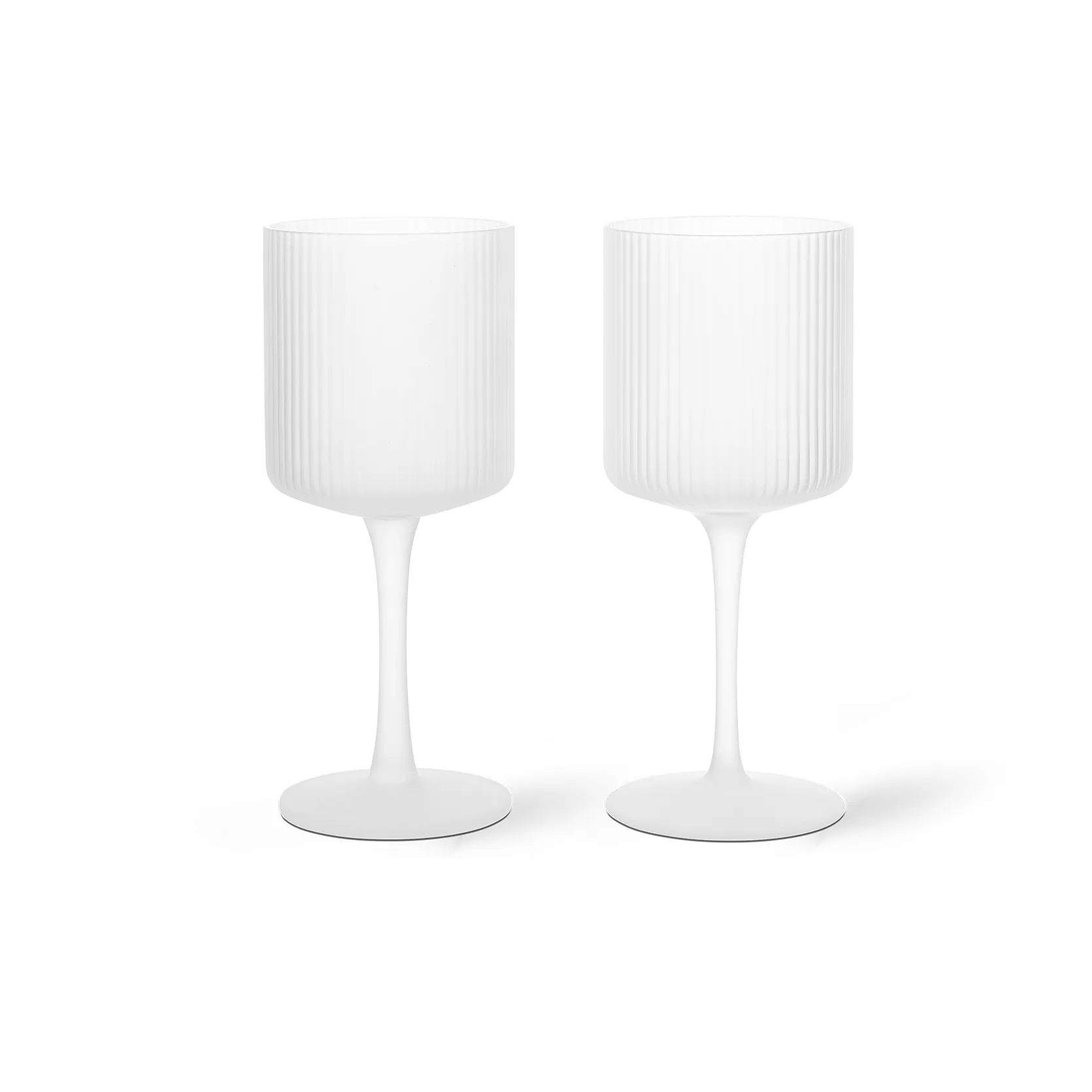 Ripple kieliszki do wina białego 260 ml, 2‑pak, Frosted Ferm Living