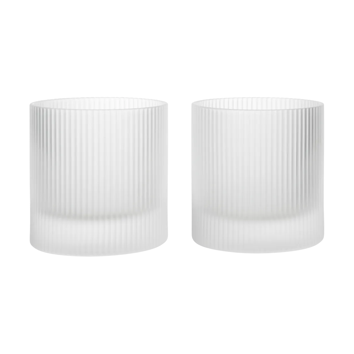 Ripple kieliszki do wody 250 ml, 2‑pak, Matowe szkło Ferm Living