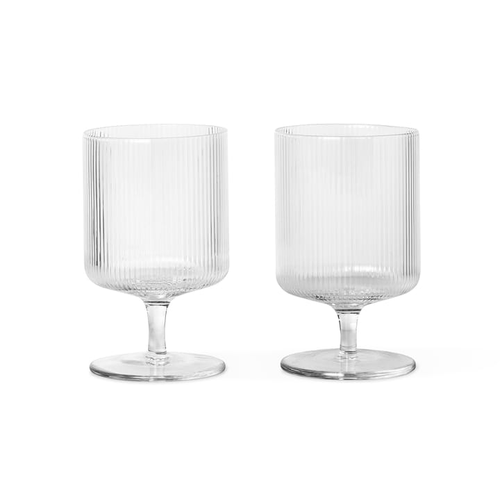 Ripple zestaw kieliszków do wina - 2 szt. - clear - Ferm LIVING