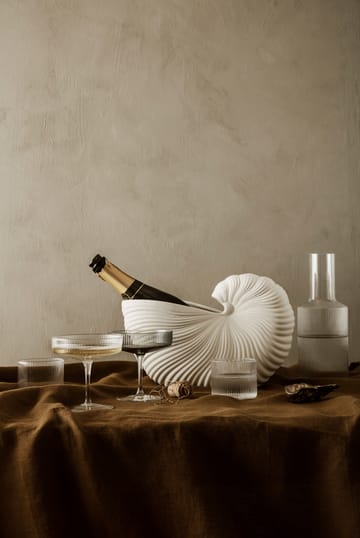 Ripple zestaw niskich szklanek 4-pak - Clear - Ferm Living
