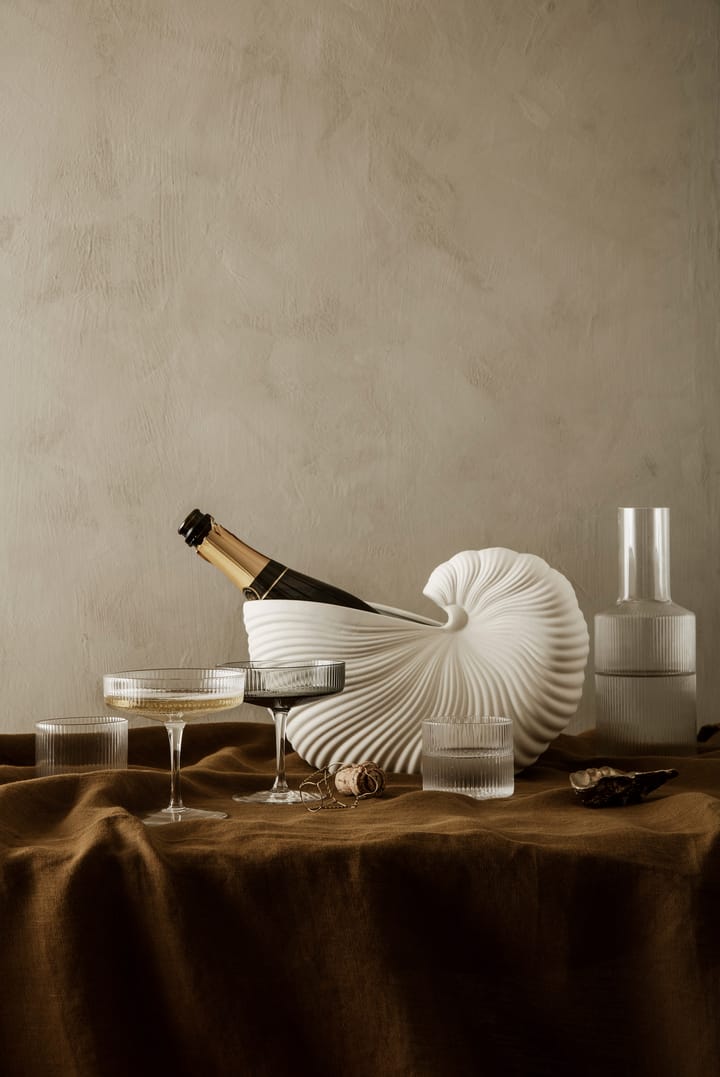Ripple zestaw niskich szklanek 4-pak, Clear Ferm Living
