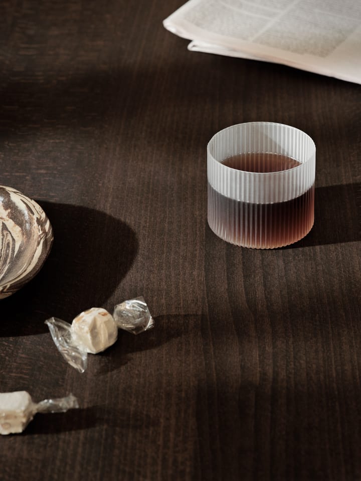 Ripple zestaw niskich szklanek 4-pak, Frosted Ferm Living