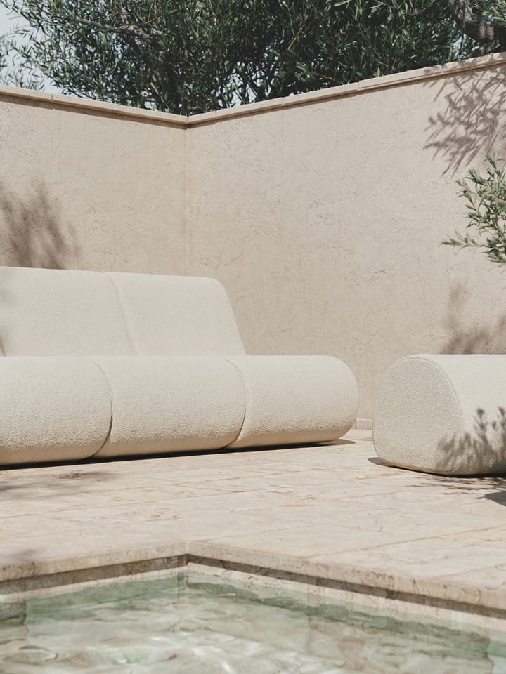 Rouli pouf pure bouclé puf, Off-white Ferm Living