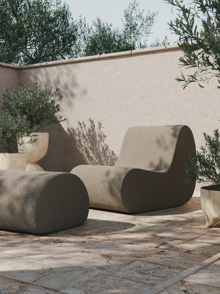 Rouli pouf pure bouclé puf, Sand Ferm Living