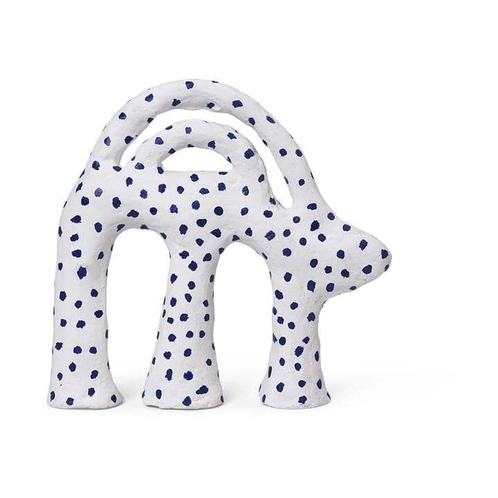 Rzeźba Mumbo 14,5x18,5 cm, Biały-niebieski Ferm Living