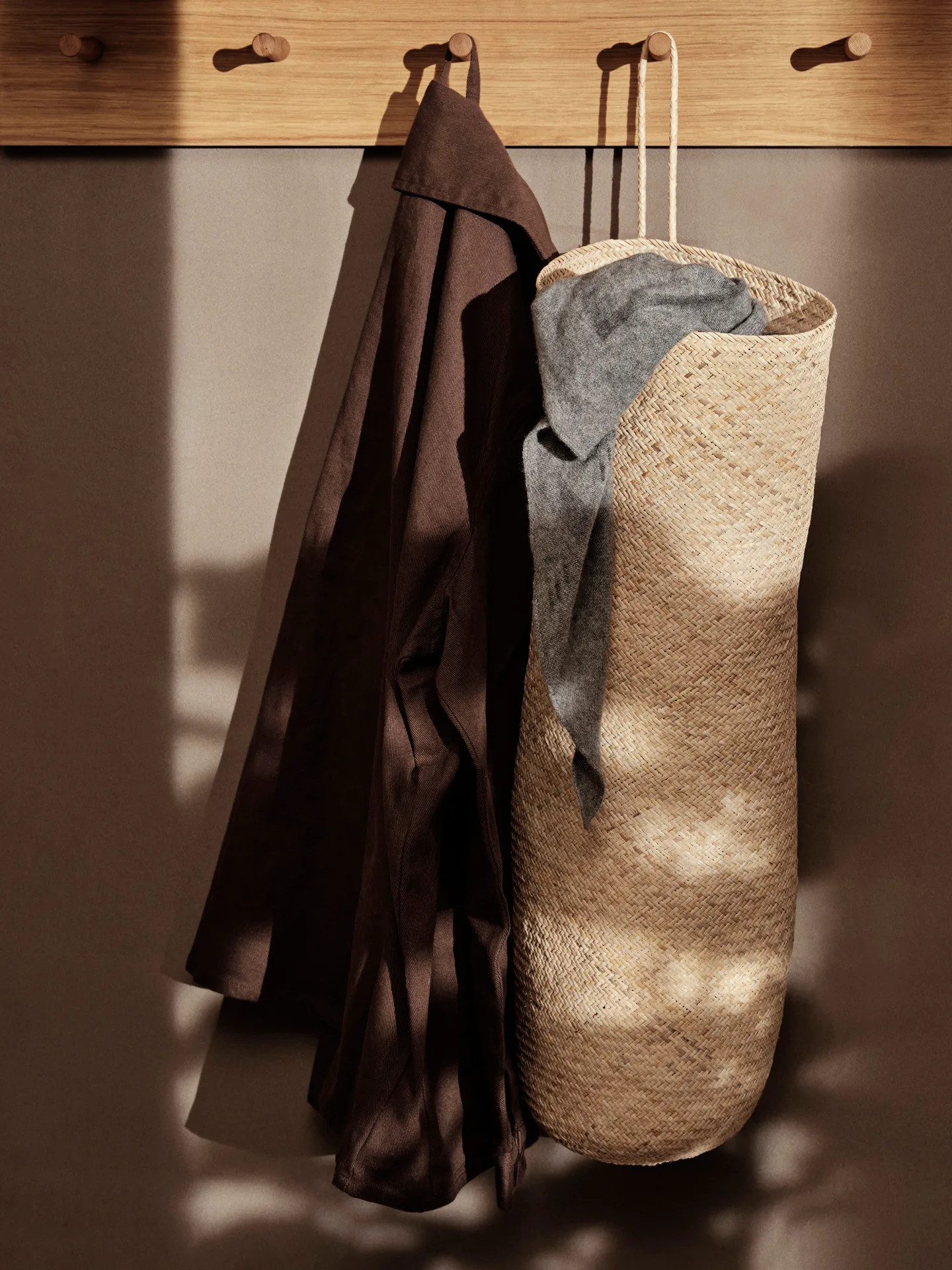 Sato long basket kosz, Natural Ferm Living