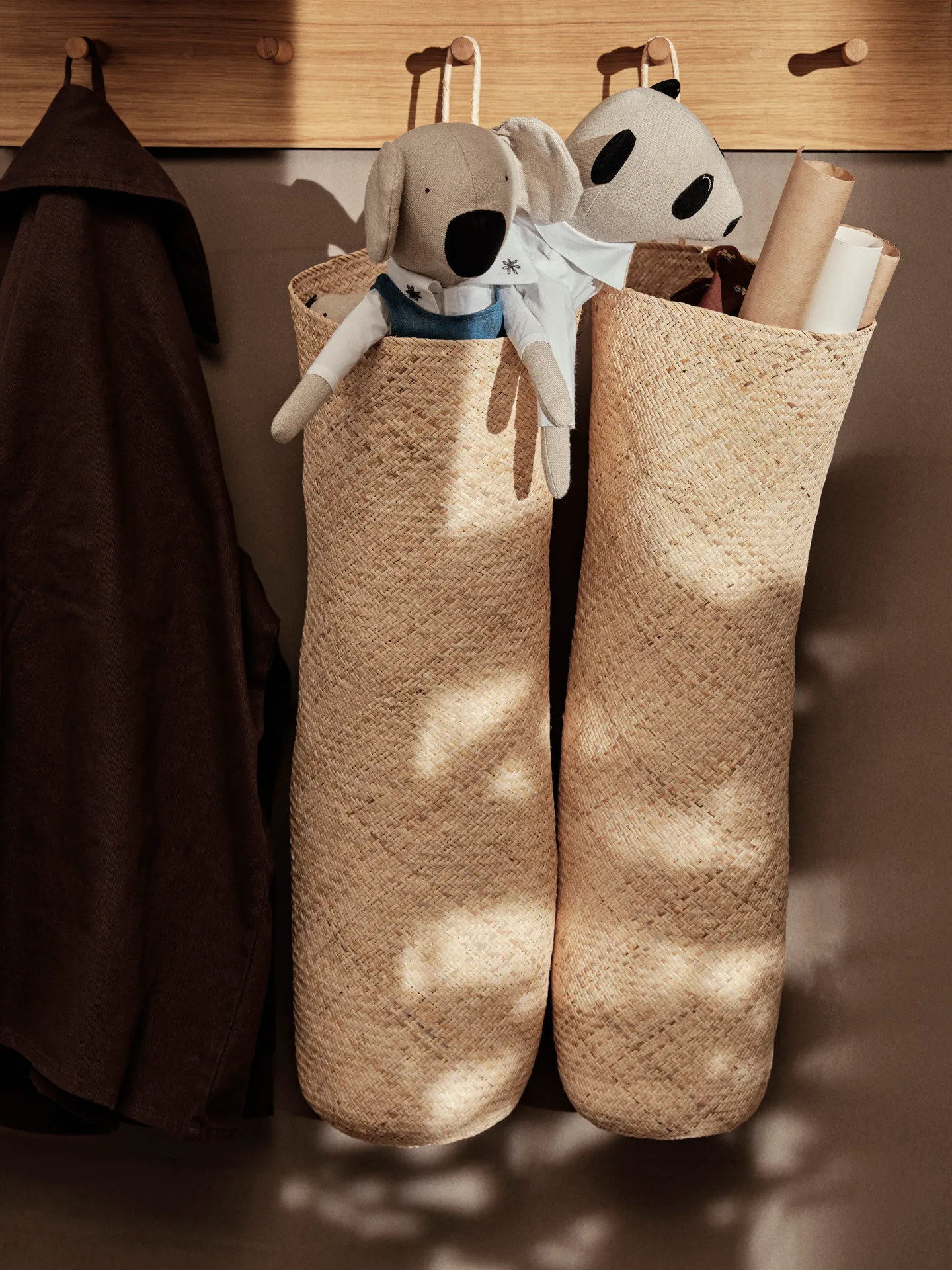 Sato long basket kosz, Natural Ferm Living