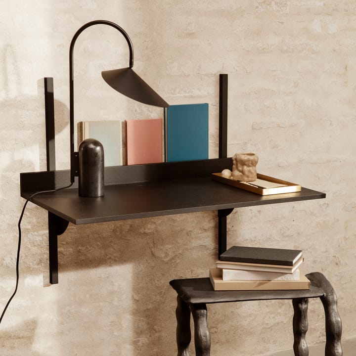 Sector biurko  - black ash-black brass - ferm LIVING