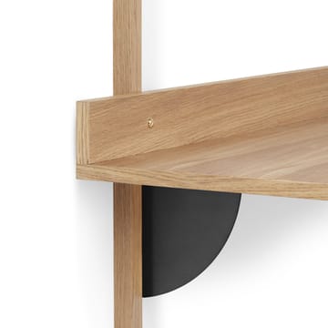 Sector biurko  - dąb-black brass - Ferm Living
