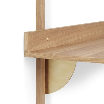 Sector biurko  - dąb-brass - Ferm Living