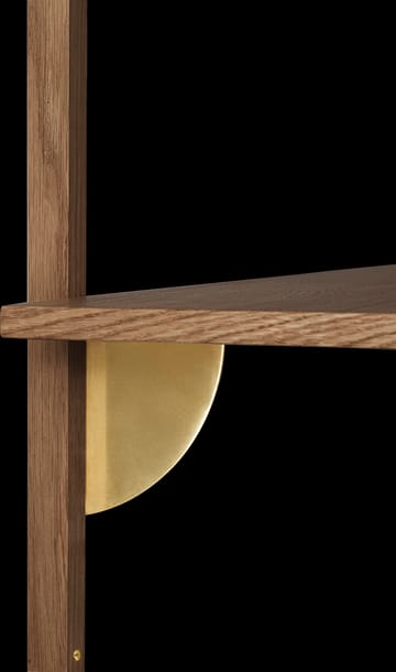 Sector półka S/S - Smoked Oak, brass - Ferm Living
