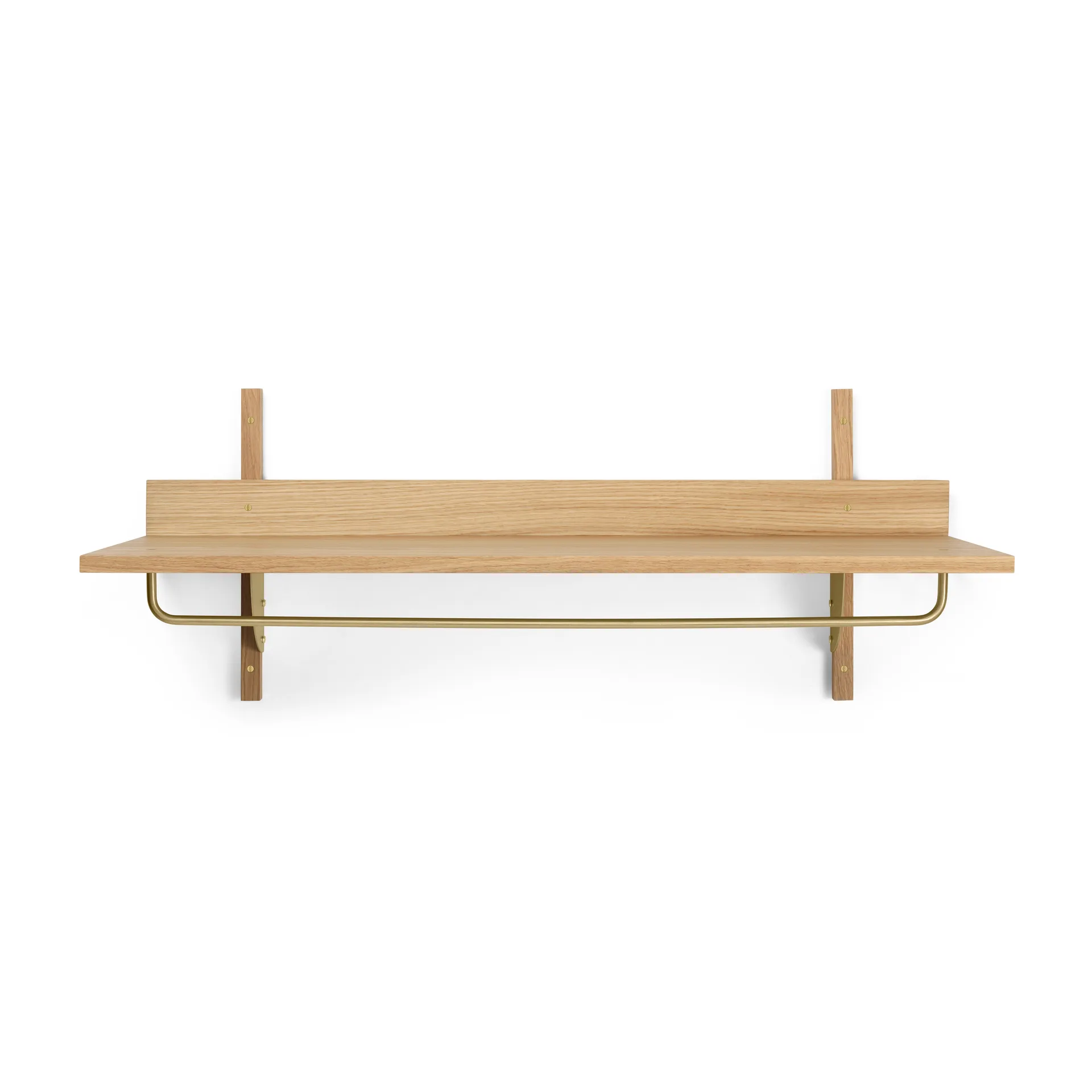 Sector półka z drążkiem 37x87 cm, Oak-brass Ferm Living