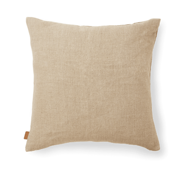 Senti Stripe poduszka 50x50 cm - Dark sand-linen - Ferm Living