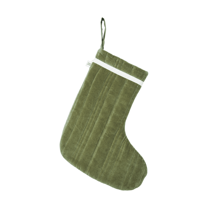 Skarpeta świąteczna pikowana Vari - Velvet-khaki - Ferm Living