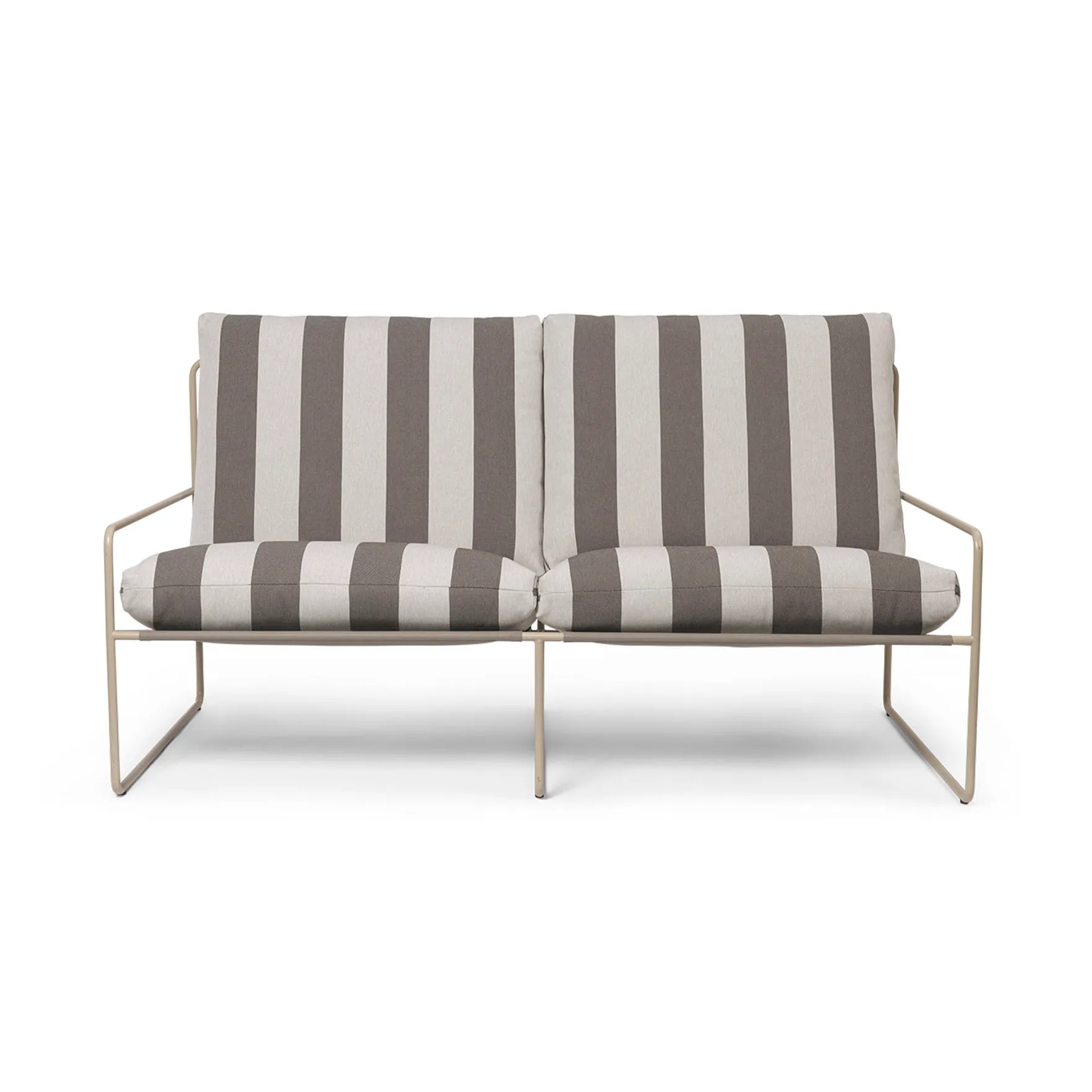 Sofa 2-osobowa Desert, Cash stripe-chocolate Ferm Living