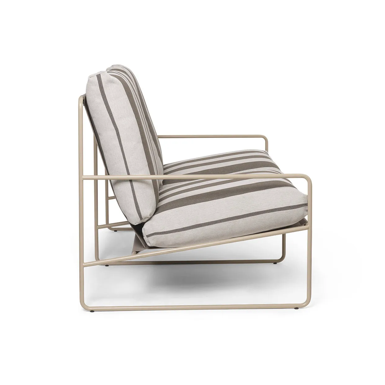 Sofa 2-osobowa Desert, Cash stripe-chocolate Ferm Living