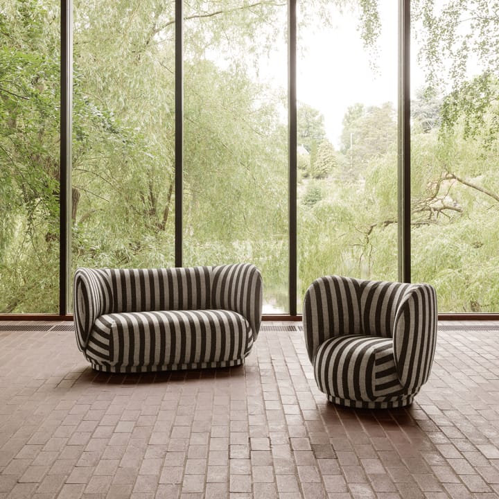Sofa 2-osobowa Rico, Louisiana sand black Ferm Living