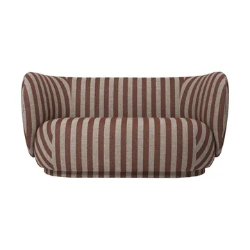 Sofa 2-osobowa Rico - Louisiana, Sand-chocolate - Ferm Living