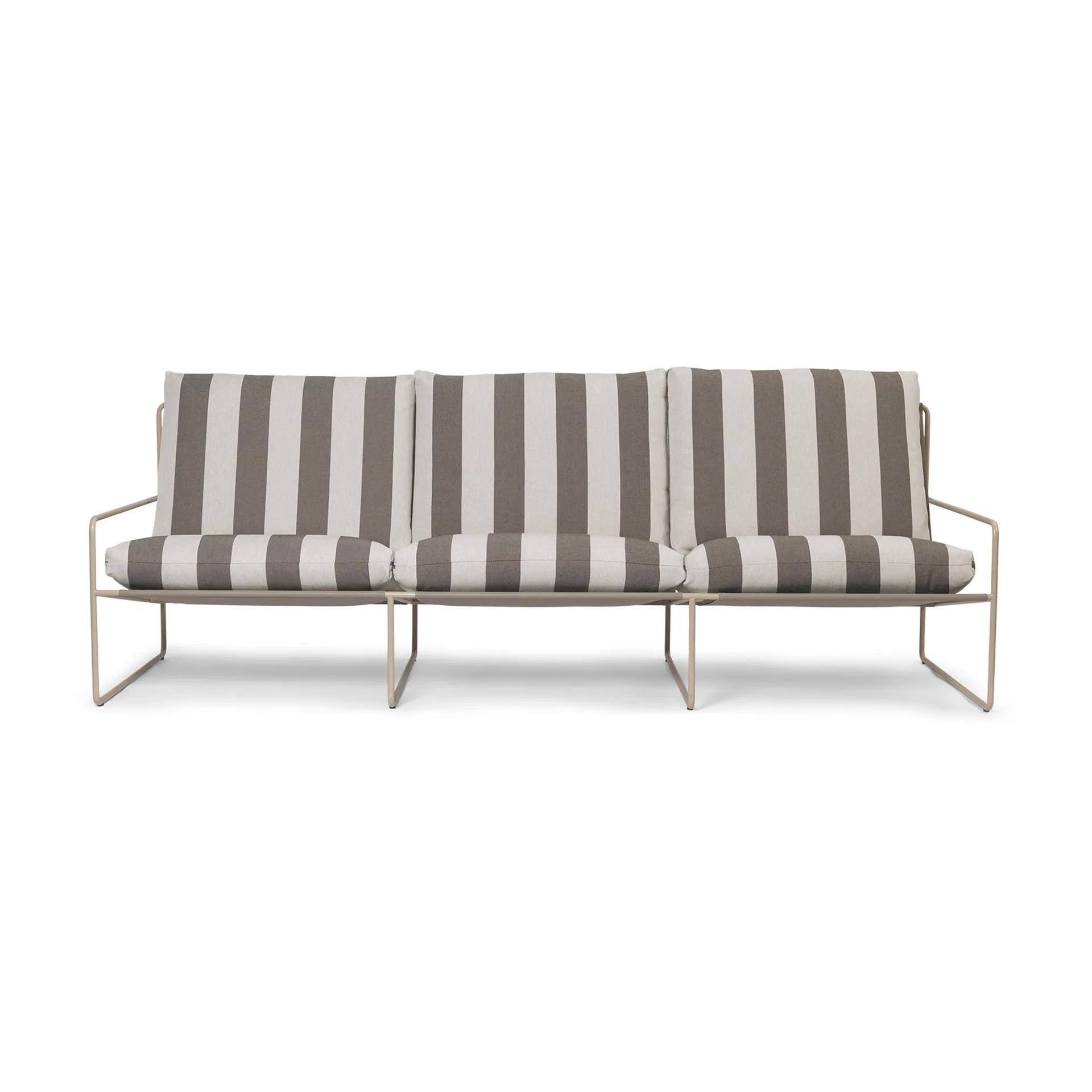 Sofa 3-osobowa Desert, Cash stripe-chocolate Ferm Living