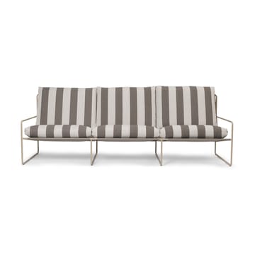 Sofa 3-osobowa Desert - Cash stripe-chocolate - Ferm Living