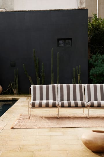 Sofa 3-osobowa Desert - Cash stripe-chocolate - Ferm Living
