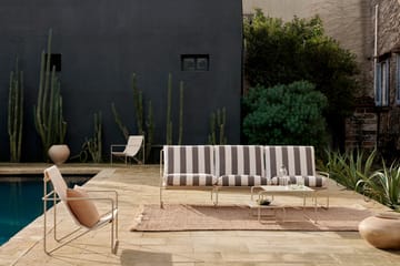 Sofa 3-osobowa Desert - Cash stripe-chocolate - Ferm Living