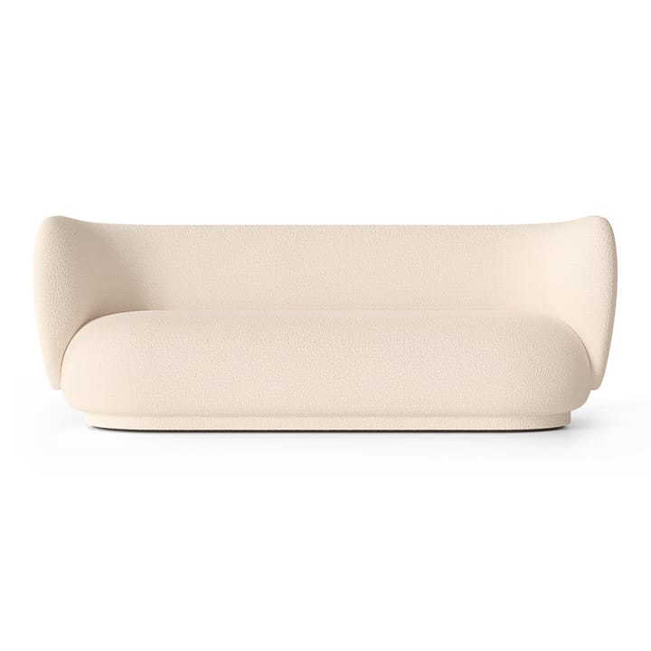 Sofa 3-osobowa Rico bouclé - Wool bouclé offwhite - Ferm LIVING