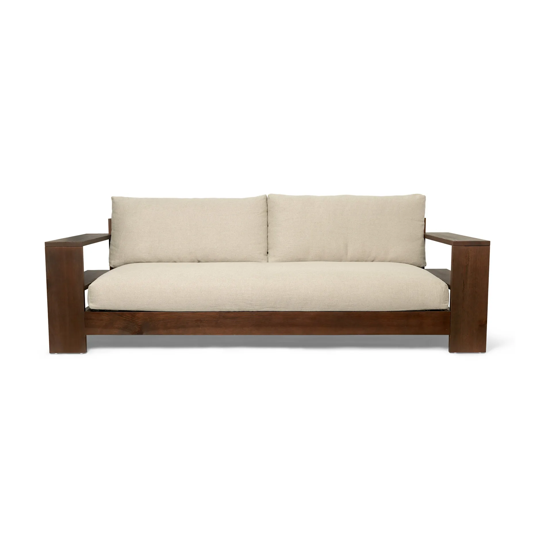 Sofa Edre classic linen, Dark Stained-Natural Ferm Living