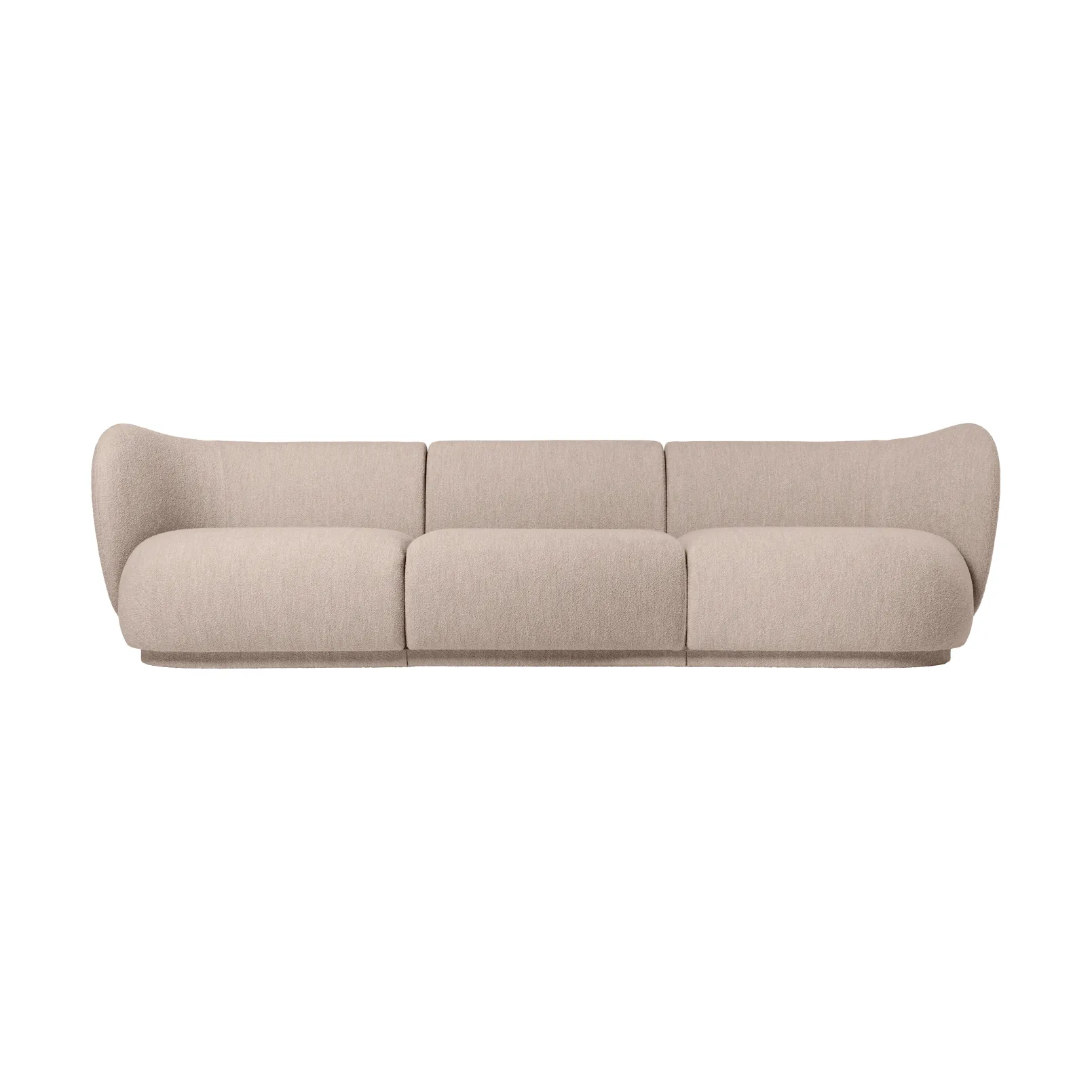 Sofa modułowa Rico z podłokietnikiem L (lewy), Soft Bouclé, Natural Ferm Living