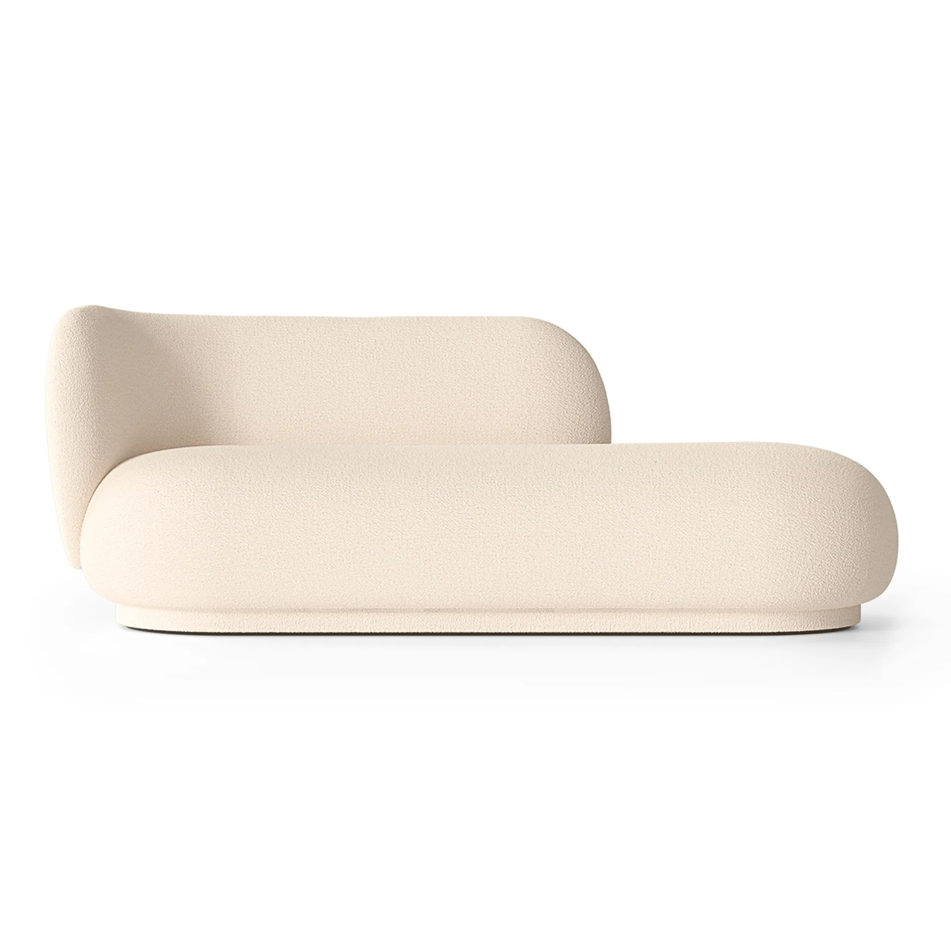 Sofa Rico divan bouclé lewa, Wełna złamana biel Ferm Living