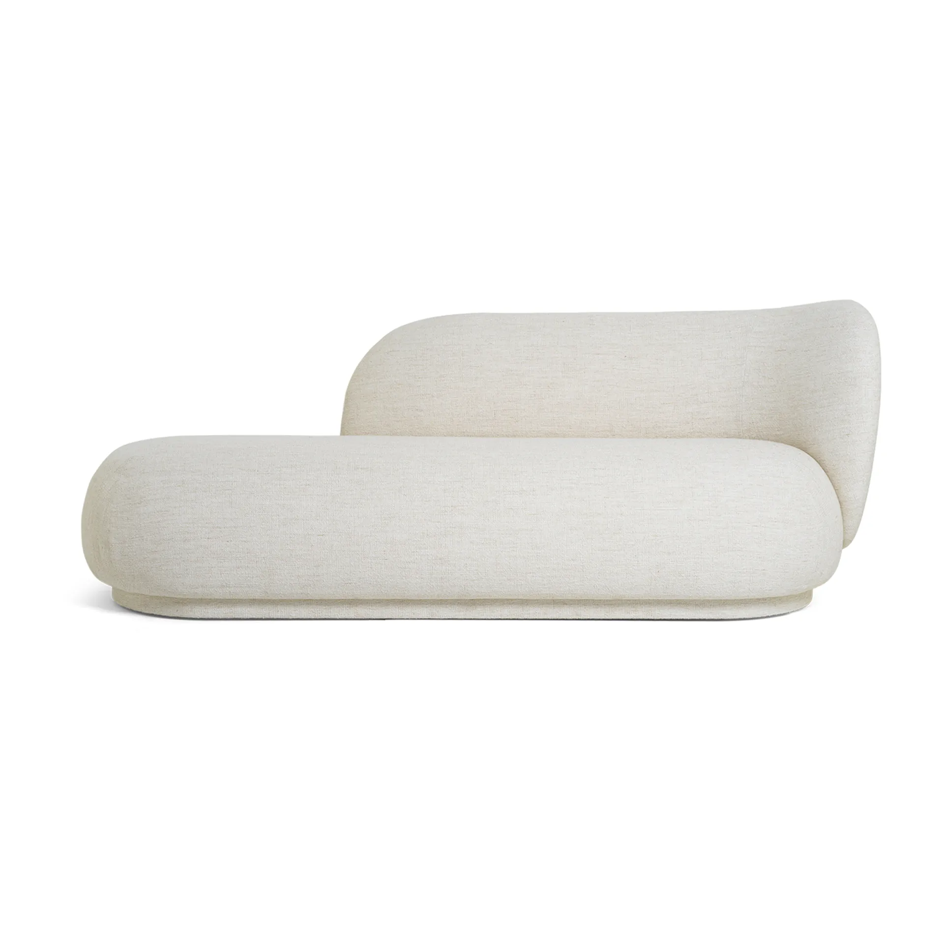 Sofa Rico divan bouclé prawa, Złamana biel Ferm Living