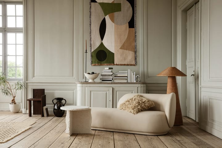 Sofa Rico divan prawa, Szczotkowana złamana biel Ferm Living