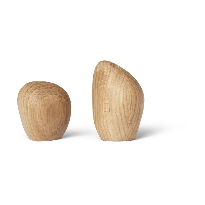 Solniczka i pieprzniczka Cairn - Oak - Ferm Living