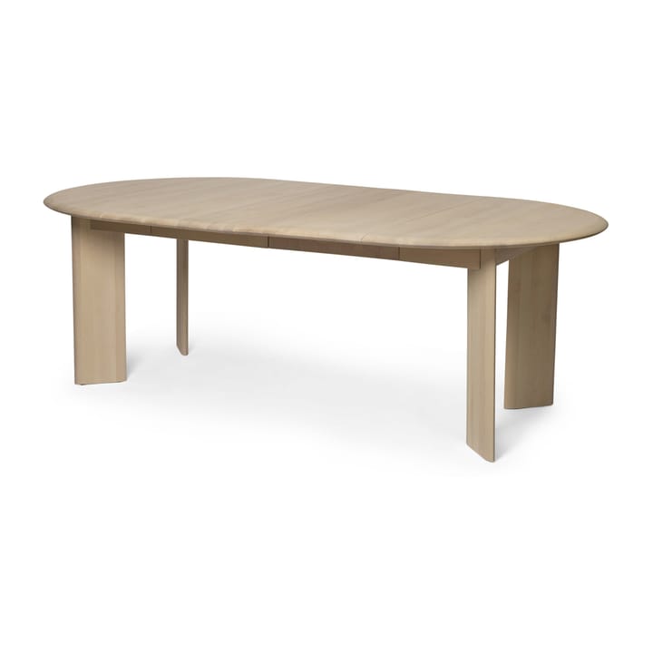 Stół do jadalni Bevel Extendable z 2 wkładami, White Oiled Beech Ferm Living