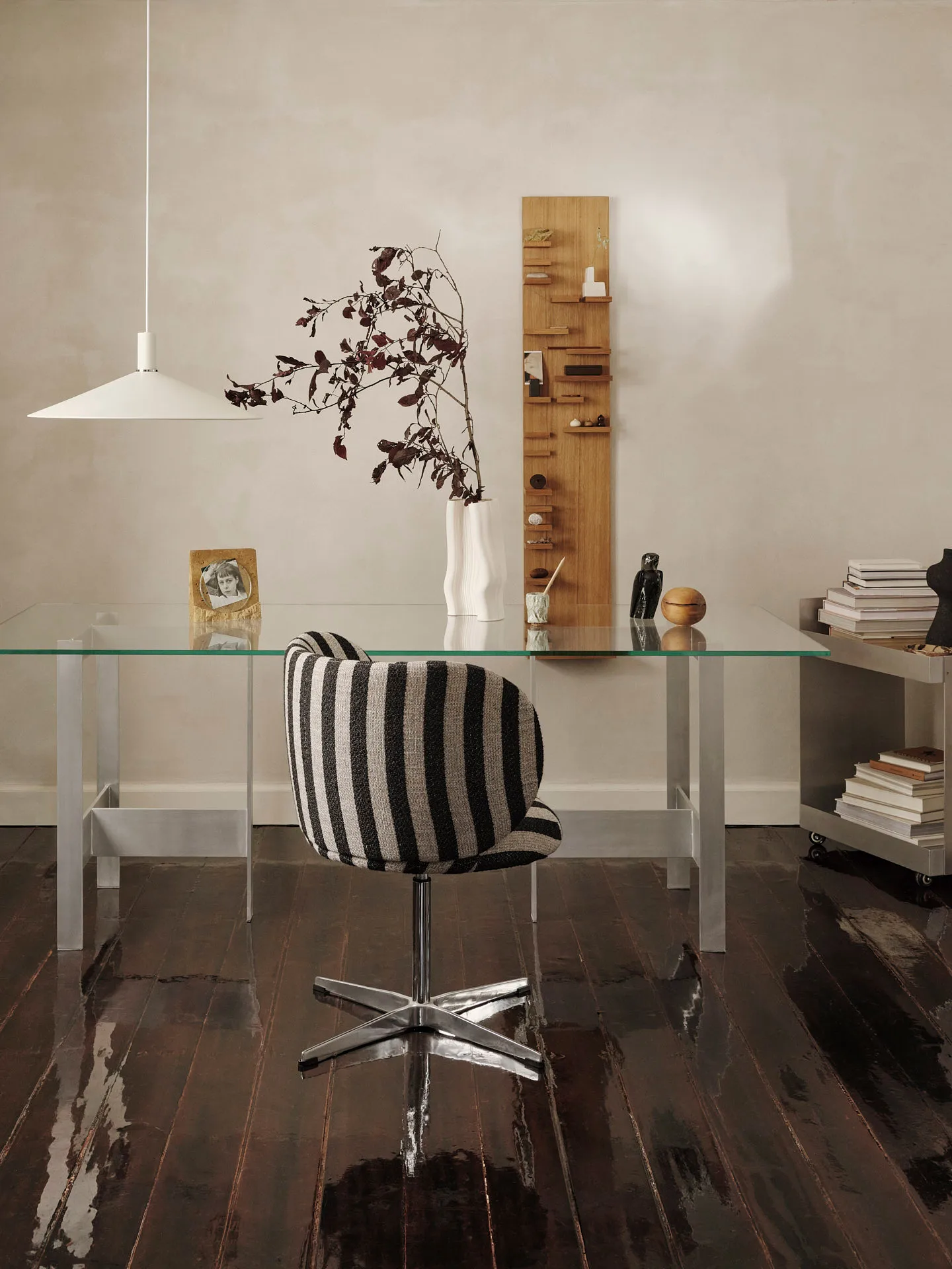 Stół do jadalni Lager 90x200 cm, Glass-aluminium Ferm Living