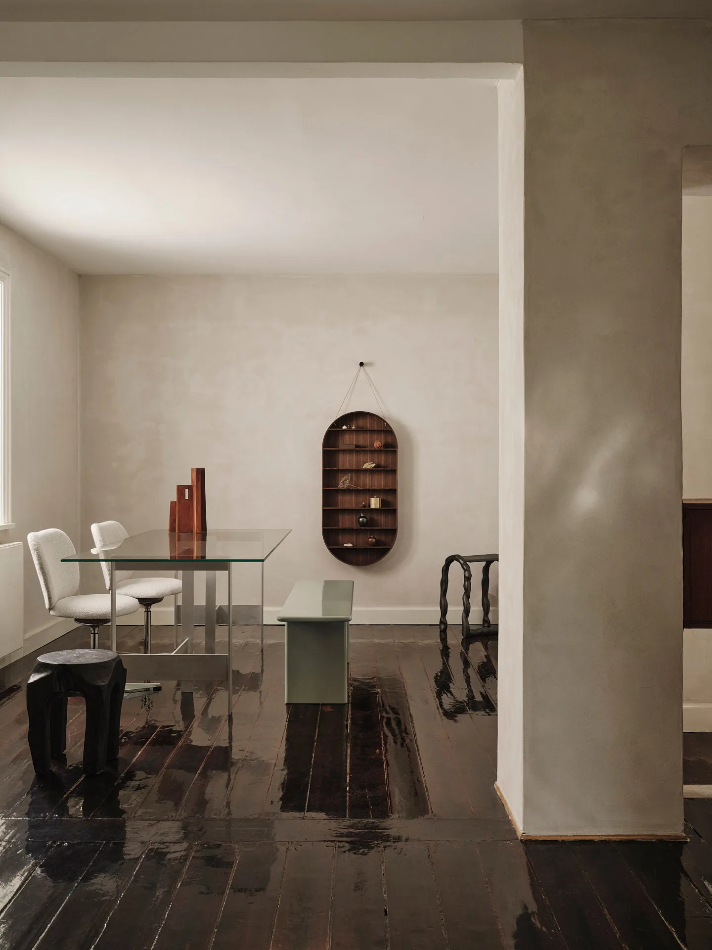 Stół do jadalni Lager 90x200 cm, Glass-aluminium Ferm Living